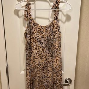 NWT Lucky Cheetah Ruffle Dress